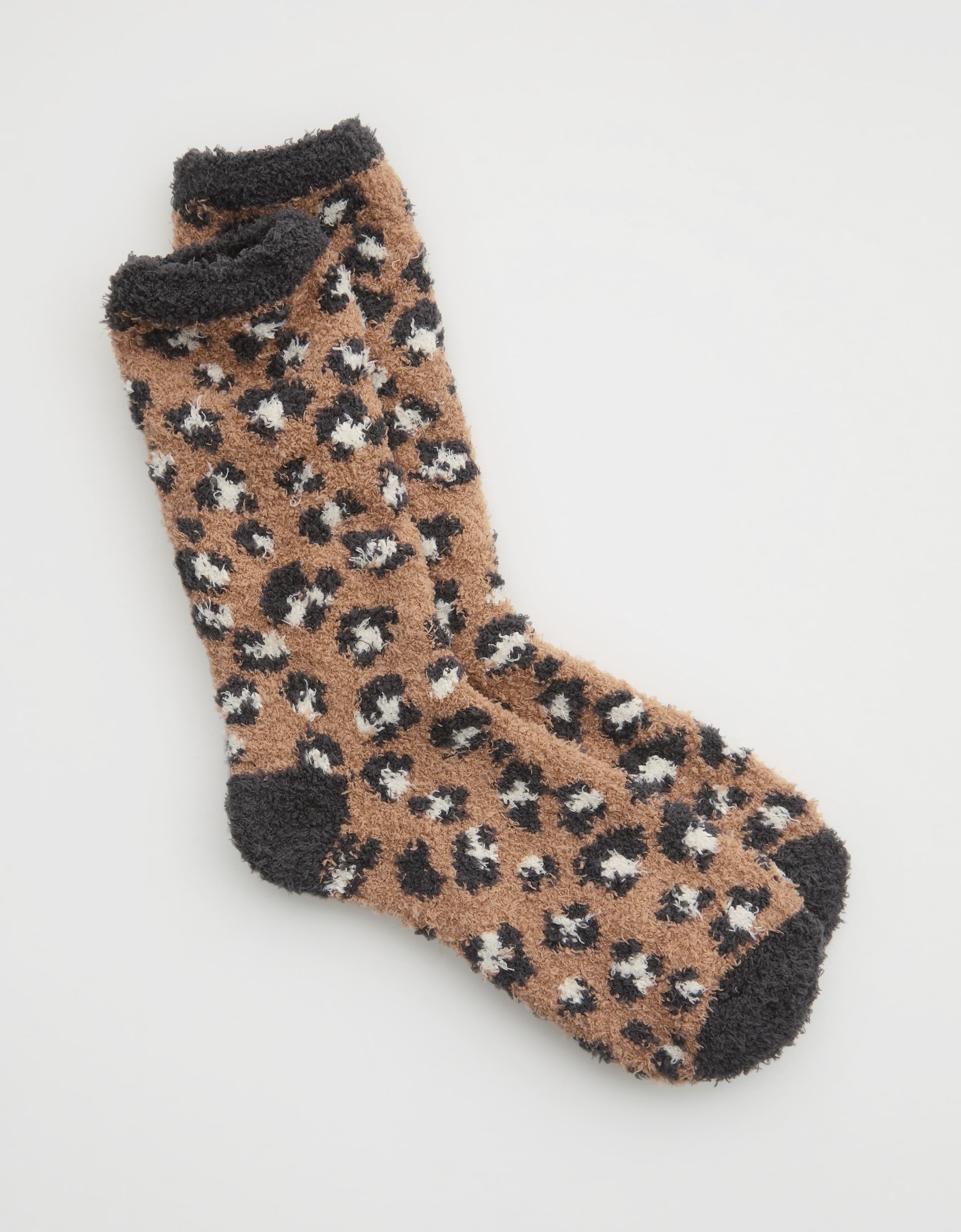 The socks in cheetah print