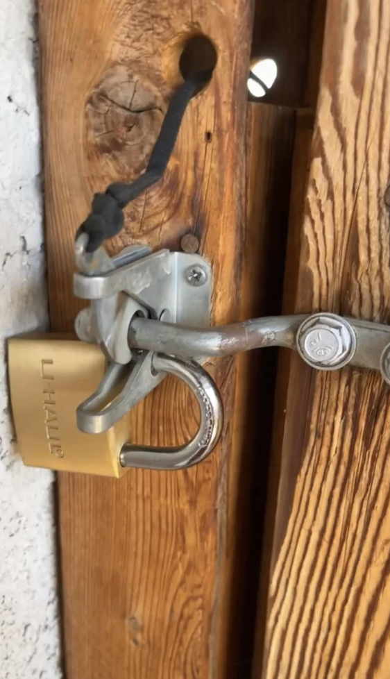 A misplaced lock on a gate