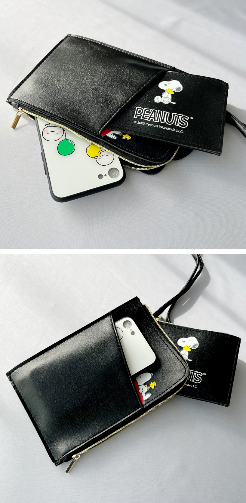 GLOW11月号増刊の付録「SNOOPY カードケース付きレザー調スマホポシェット」