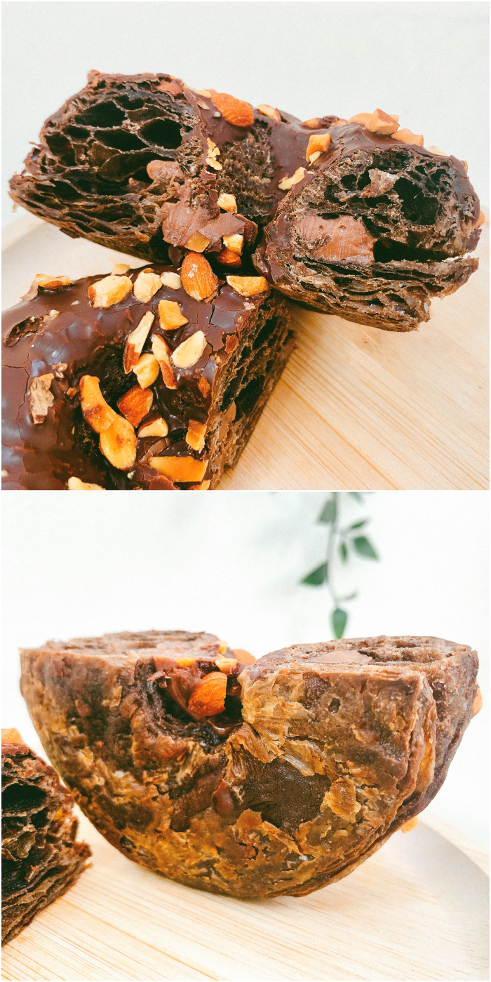 FamilyMart(ファミリーマート)のおすすめのスイーツ「トリプルチョコクロワッサンドーナツ」