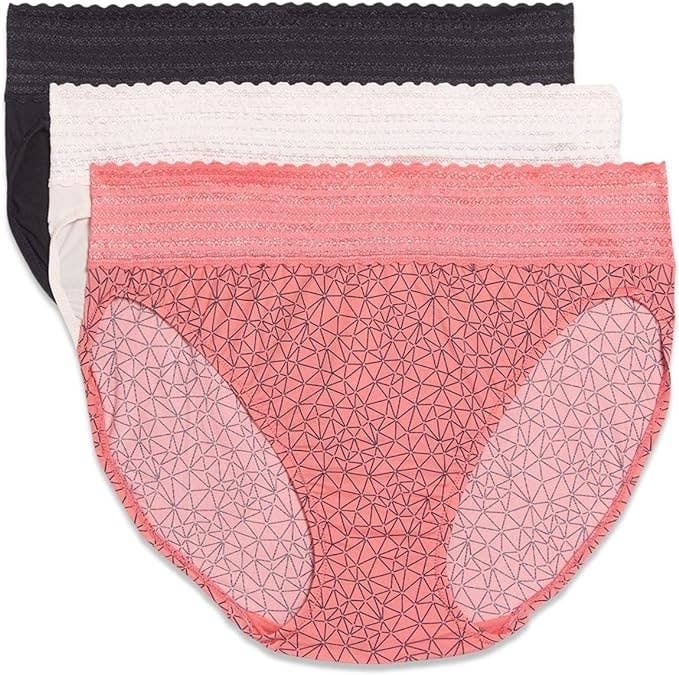 Comfy pink lace briefs, MELODY