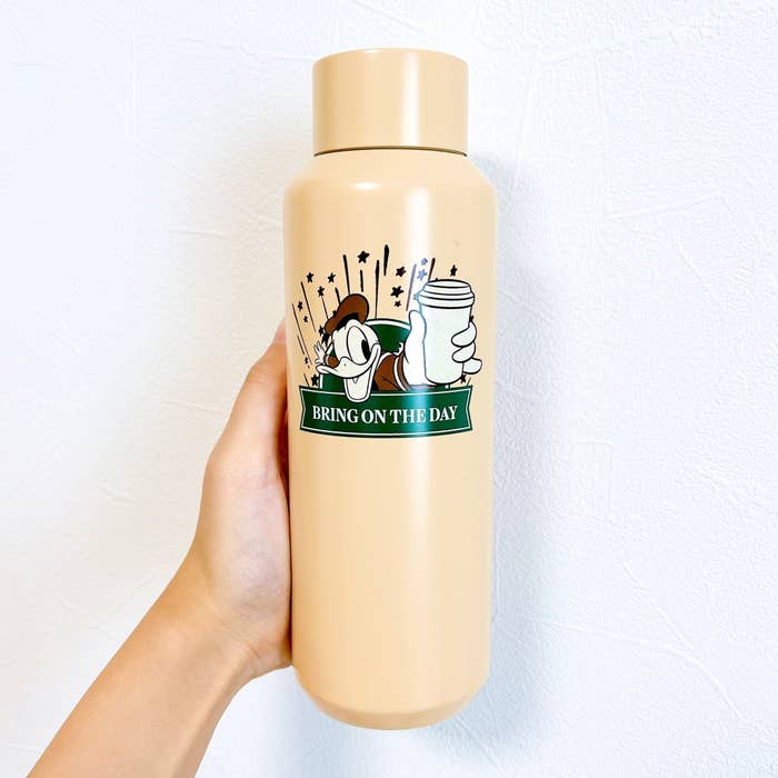 Starbucks Coffee(スターバックスコーヒー)のオススメのボトル「DISNEY Donald スクリューリッドステンレスボトル ベージュ 473ml」