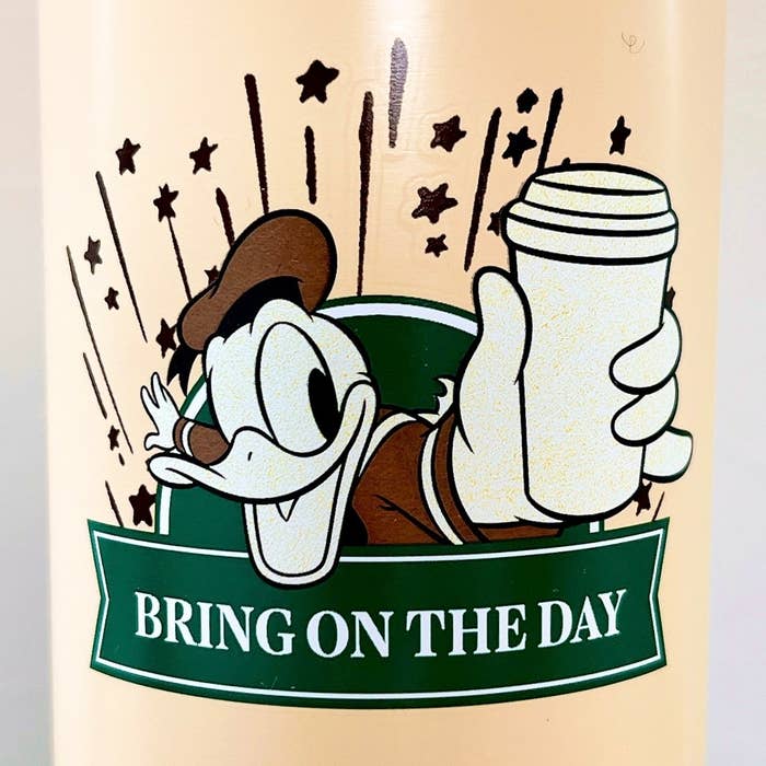 Starbucks Coffee(スターバックスコーヒー)のオススメのボトル「DISNEY Donald スクリューリッドステンレスボトル ベージュ 473ml」
