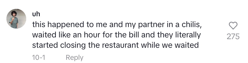 this happened to me and my partner in a chillis