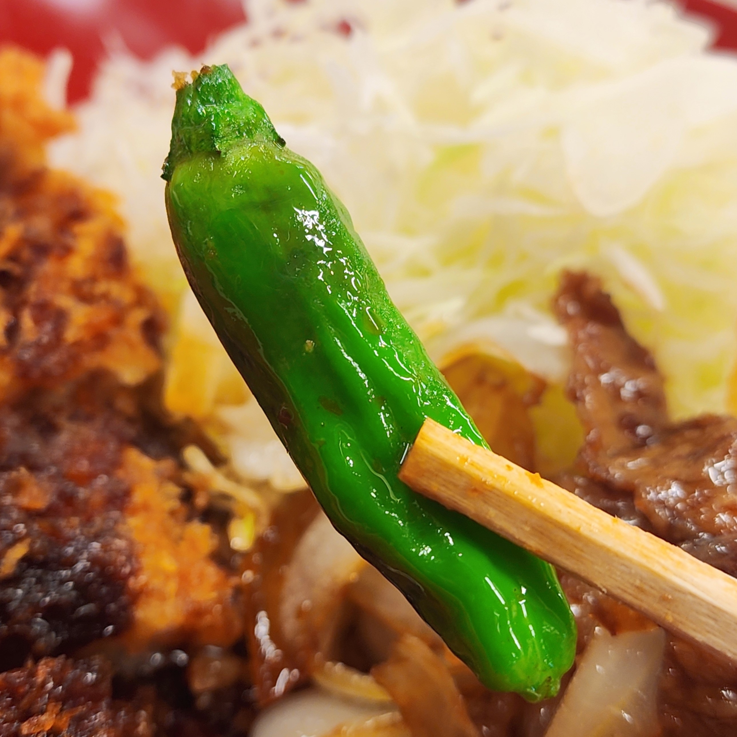 かつやのおすすめメニュー「牛バラ焼きとロースカツの合い盛り定食」