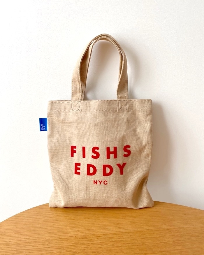 ニコアンドのオススメのバッグ「【Fishs Eddy(フィッシュエディ)】カラーロゴトートバッグS」