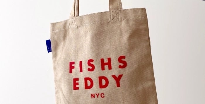 ニコアンドのオススメのバッグ「【Fishs Eddy(フィッシュエディ)】カラーロゴトートバッグS」