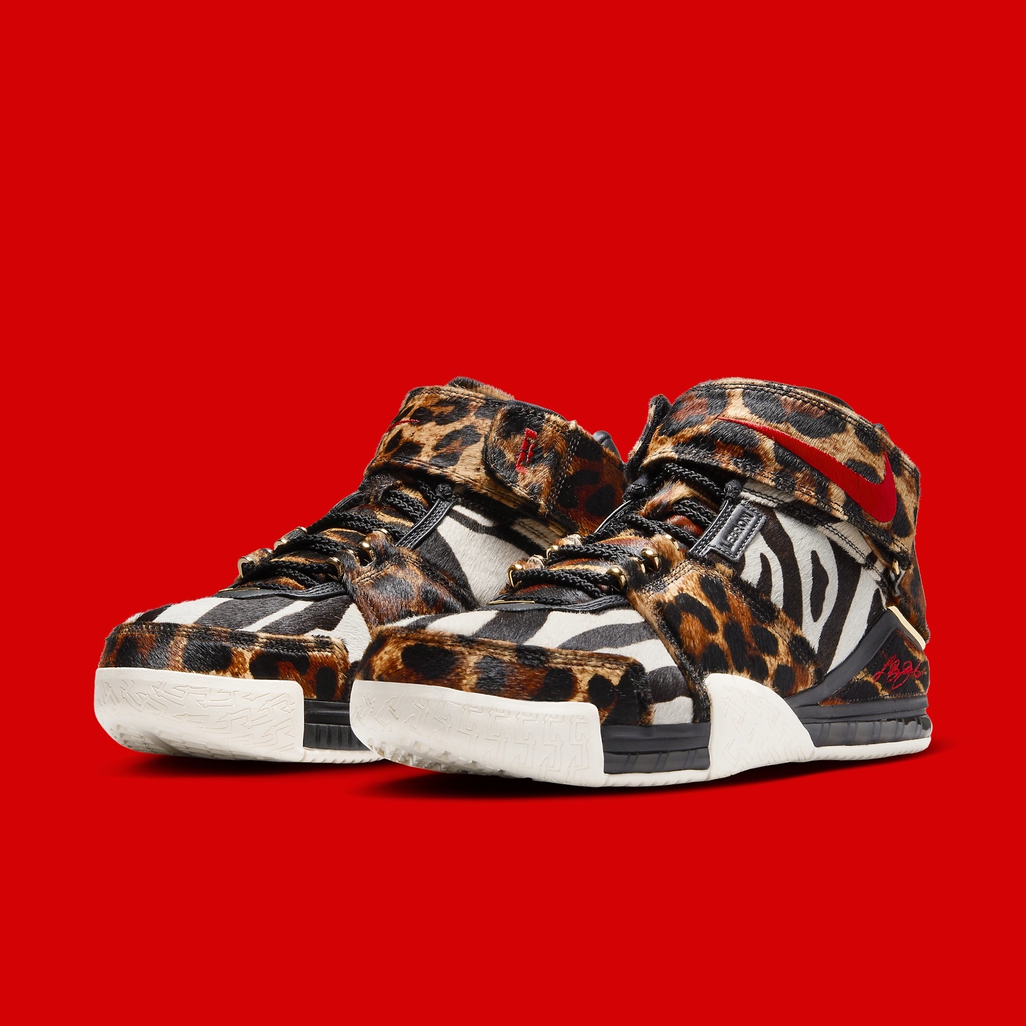 Nike lebron sale animal print