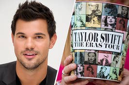 "Imagine showing up to the Eras Tour movie and Taylor Lautner is there doing backflips."