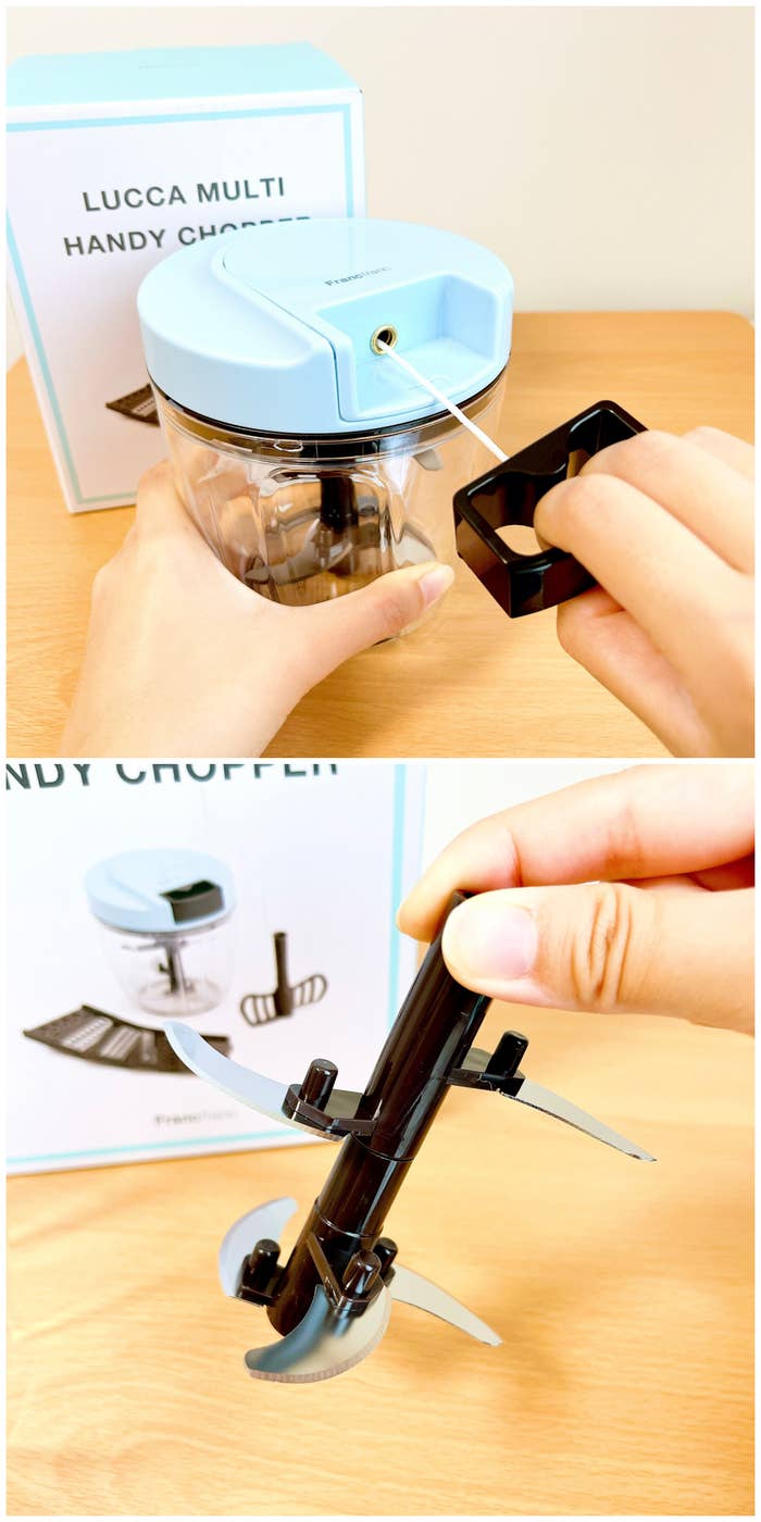 Francfranc(フランフラン)のオススメのキッチングッズ「ルッカ マルチハンディチョッパー ライトブルー」