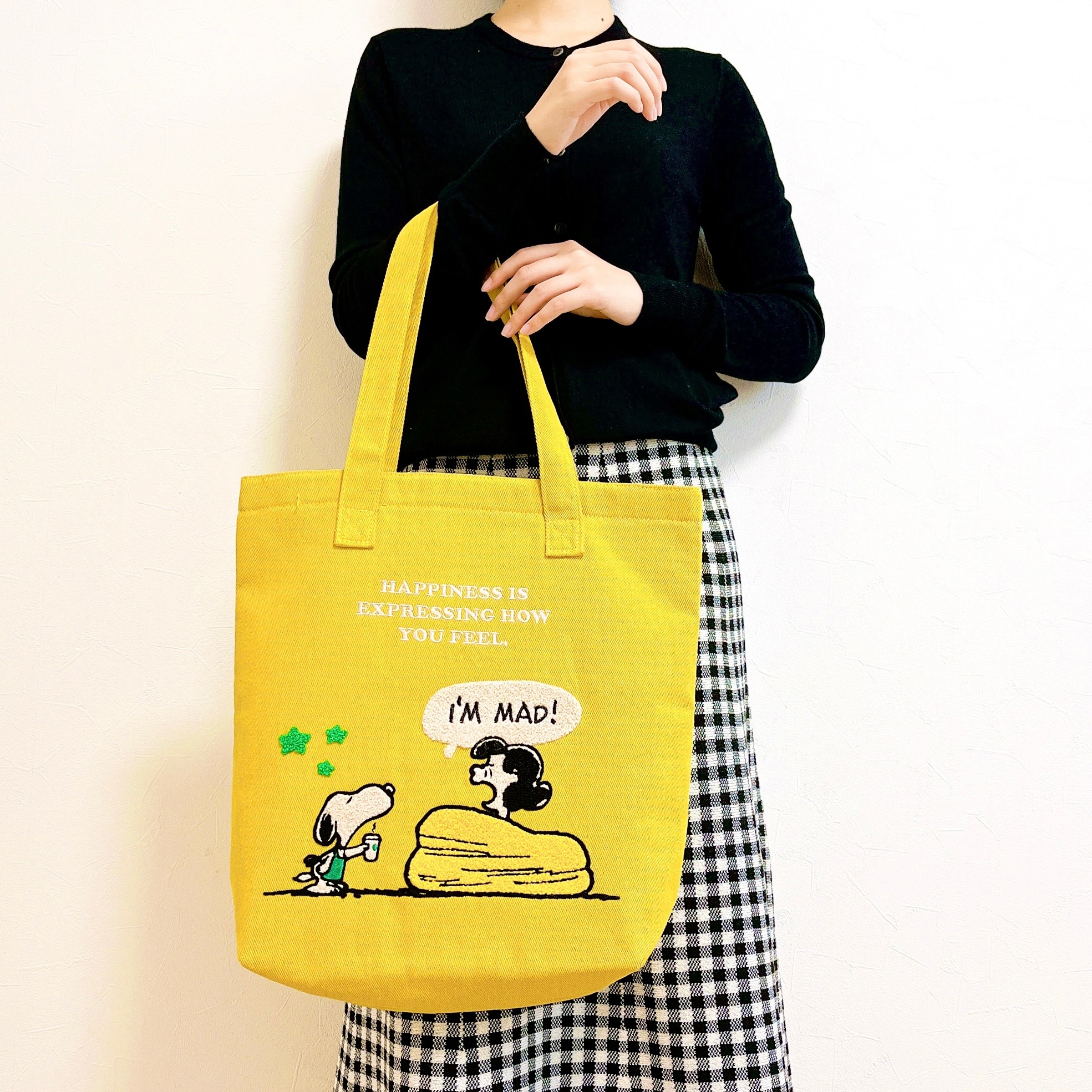 スターバックス スヌーピー トートバッグ イエロー PEANUTS Lucy