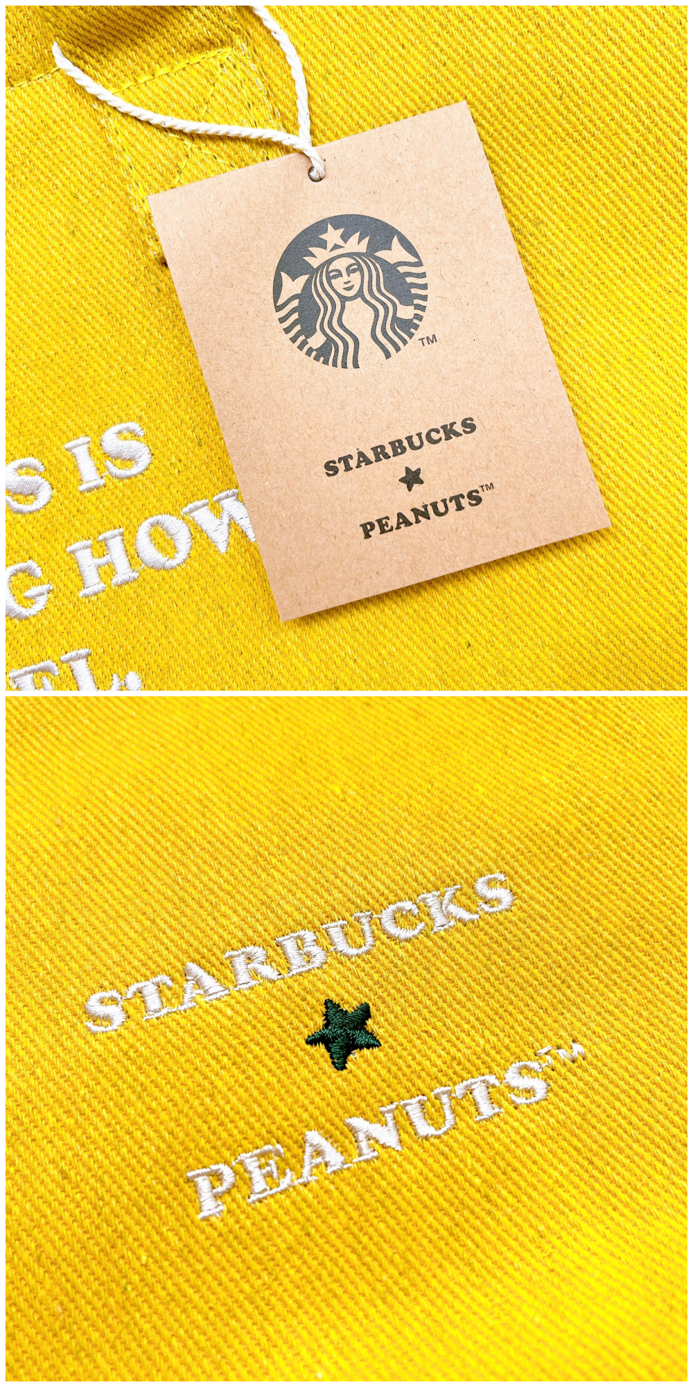Starbucks Coffee（スターバックスコーヒー）のオススメのトート「トートバッグ イエロー PEANUTS Lucy」