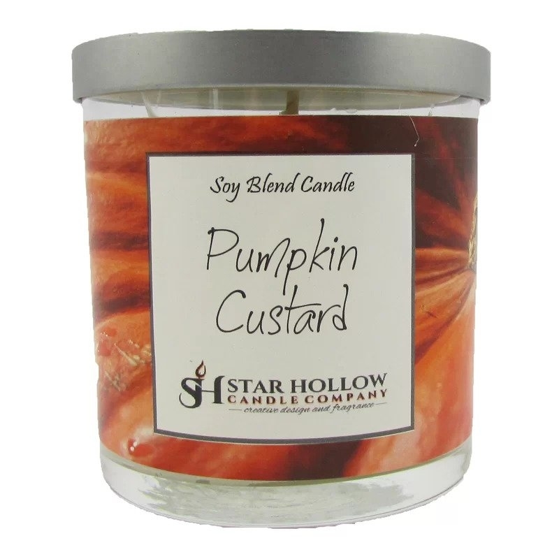 the pumpkin custard candle