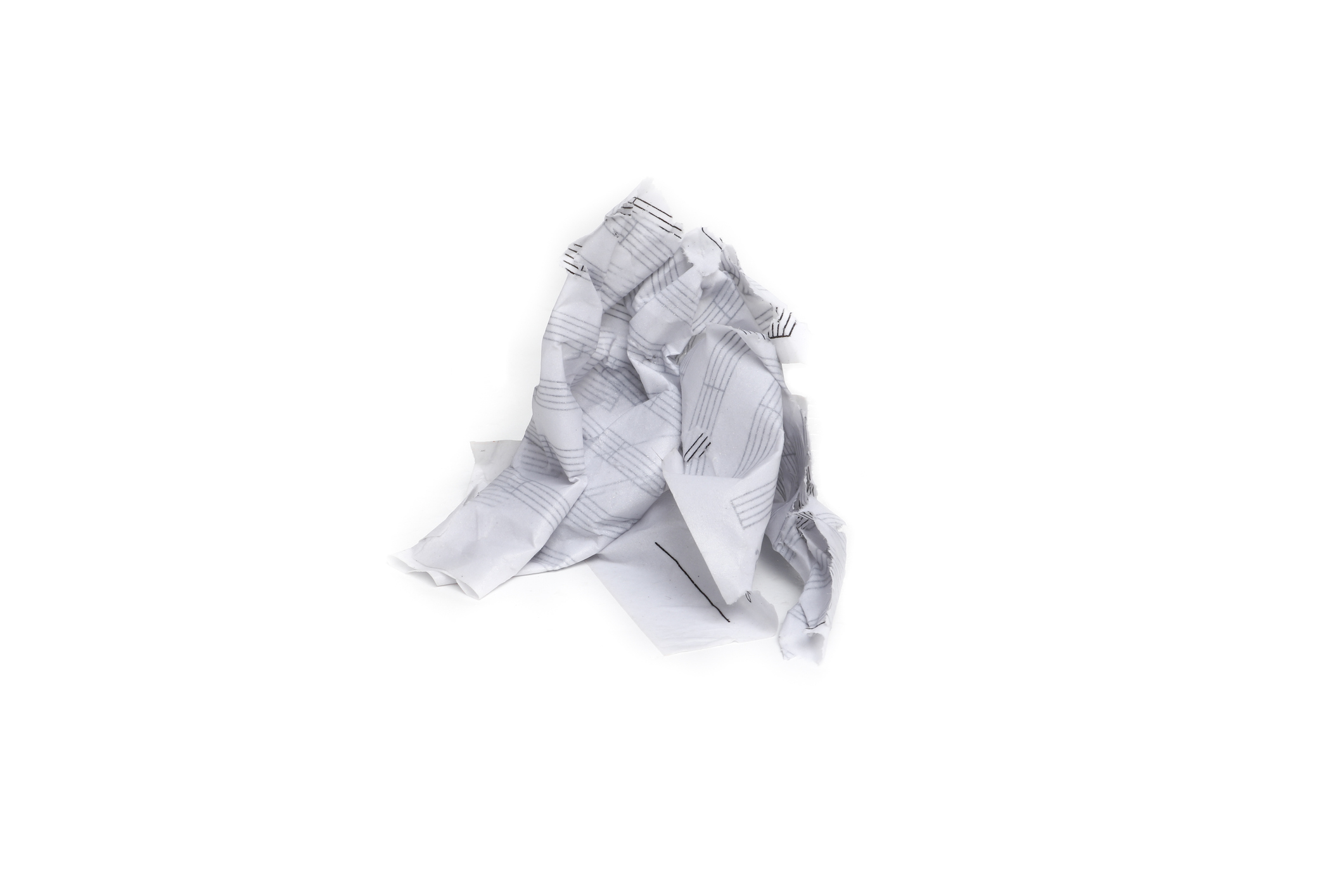 A crumpled piece of paper