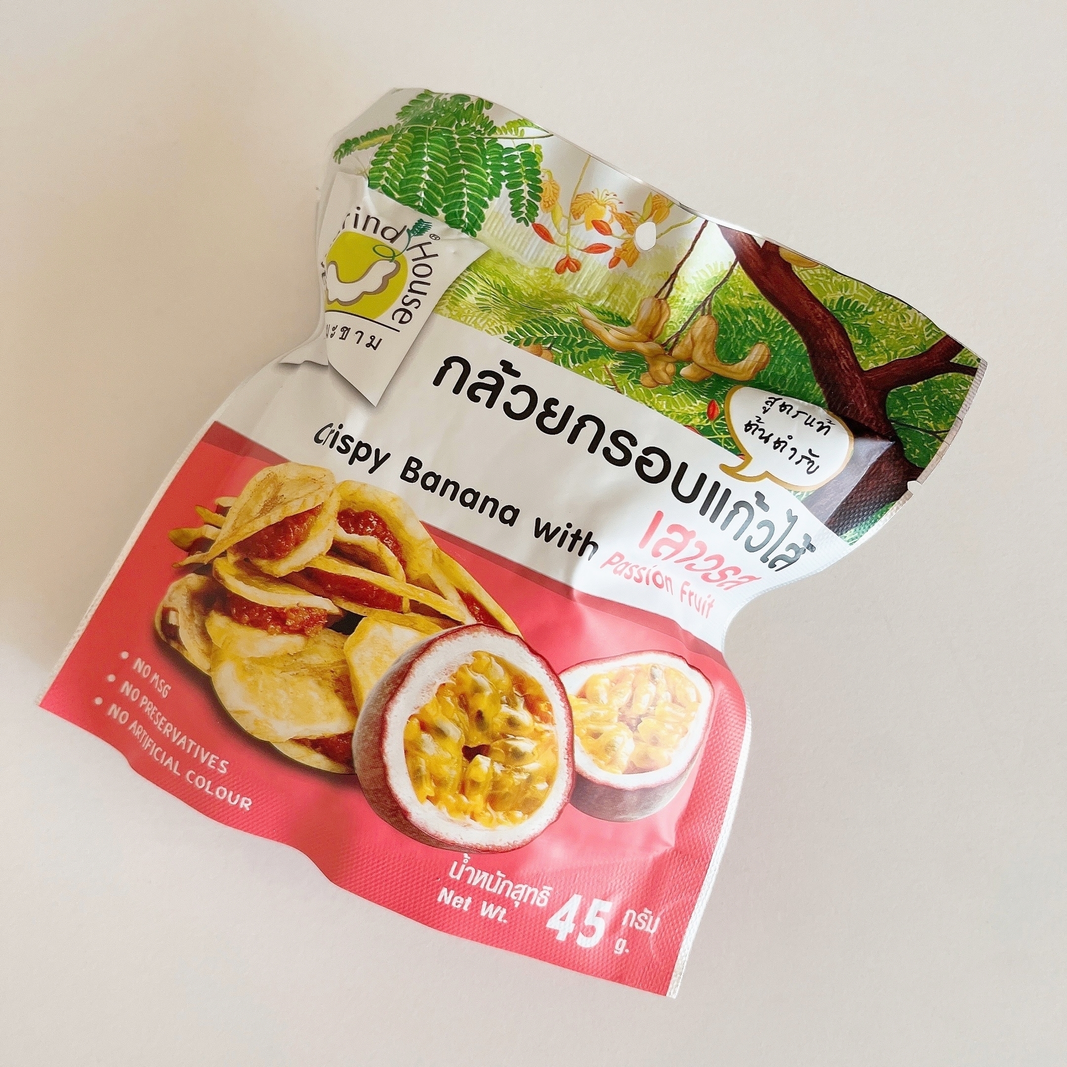 KALDI（カルディ）のおすすめ「タマリンドハウス バナナチップスサンド パッションフルーツ」