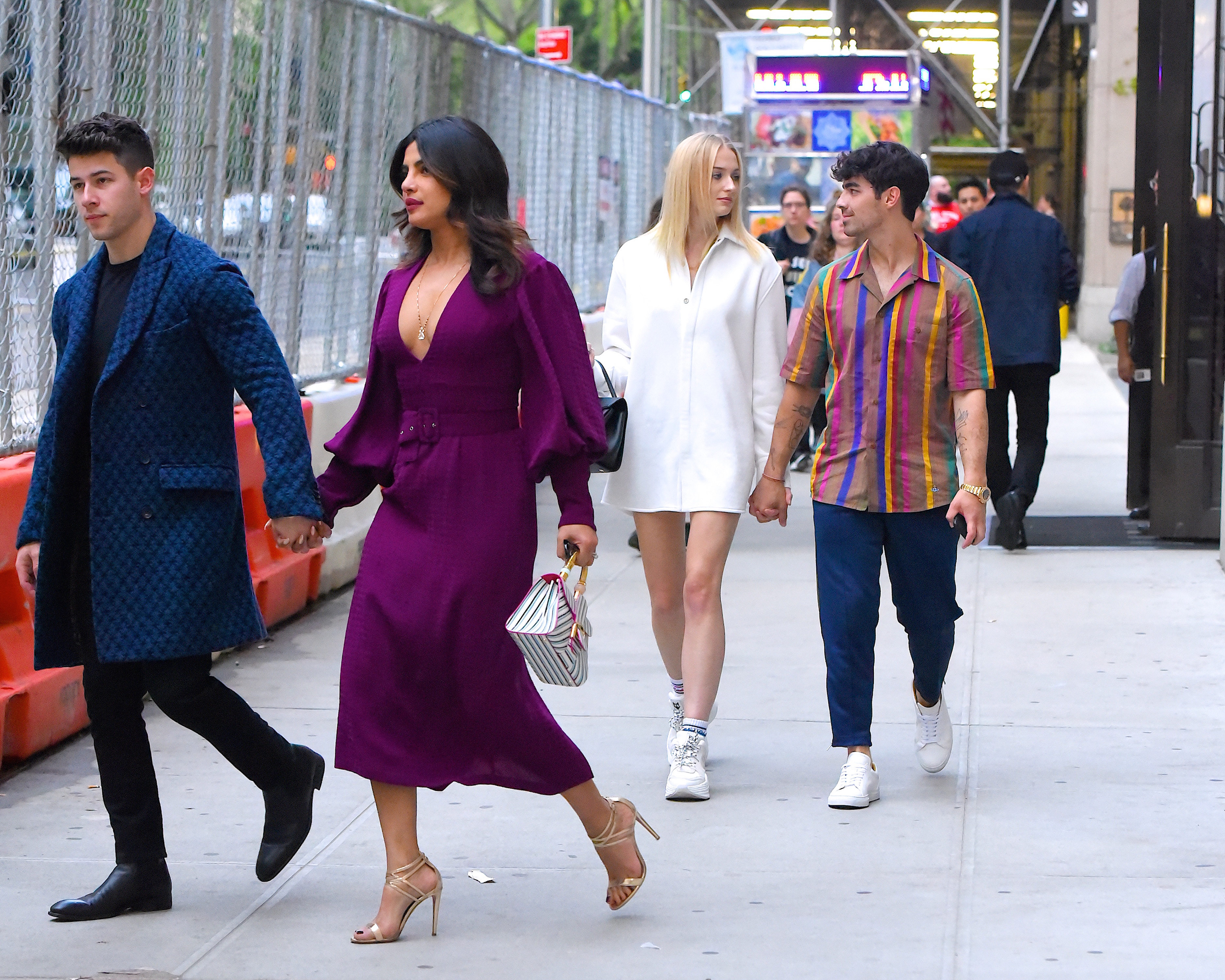 Nick Jonas, Priyanka Chopra, Sophie Turner, and Joe Jonas