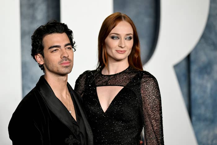 Closeup of Joe Jonas and Sophie Turner