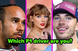 lewis hamilton, taylor swift, and pierre gasly