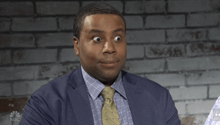 Closeup of Kenan on "SNL"