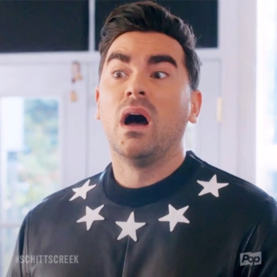 Closeup of David in "Schitt's Creek"