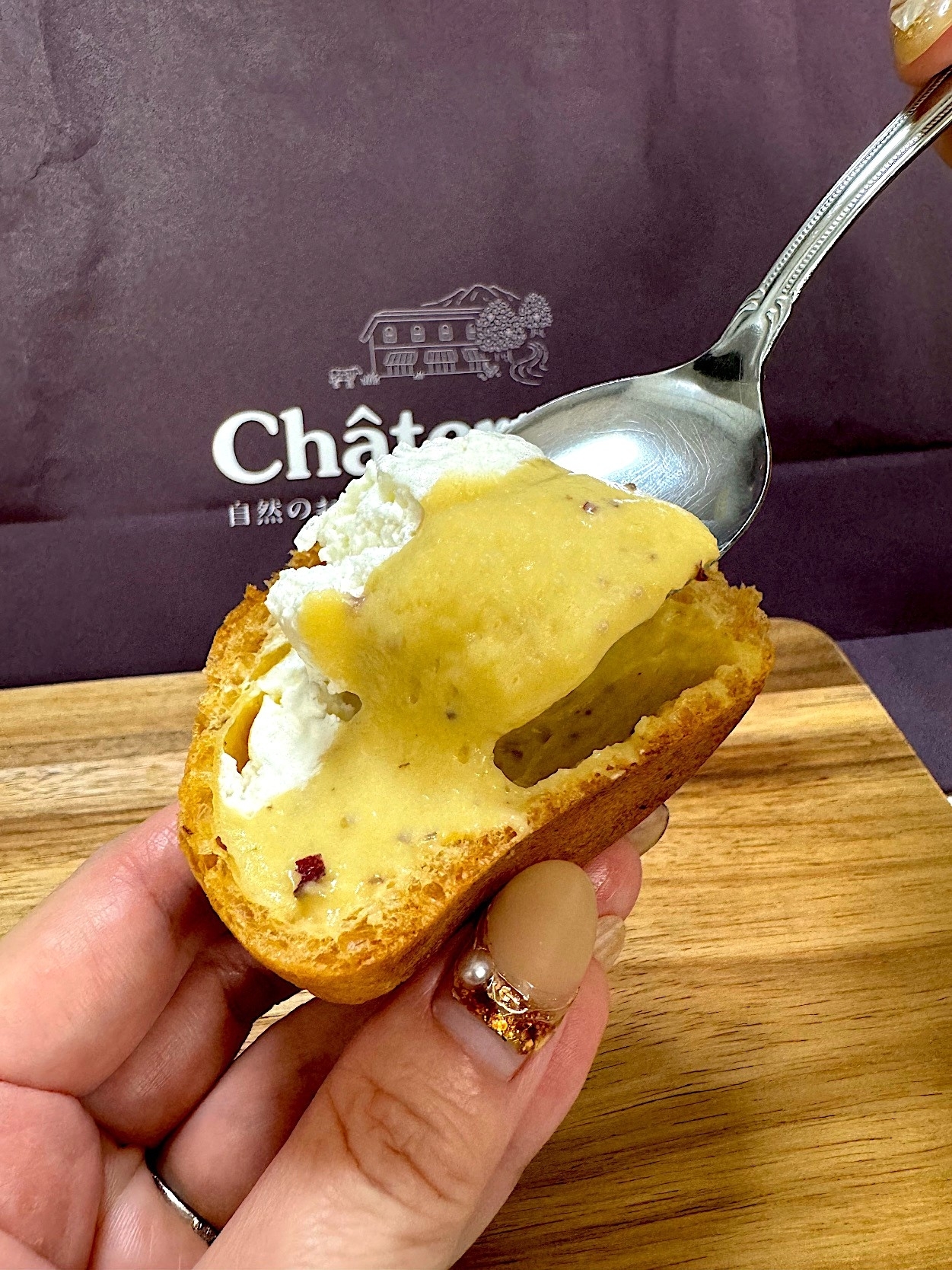 シャトレーゼのオススメのスイーツ「ダブルシュークリーム 焼き芋」