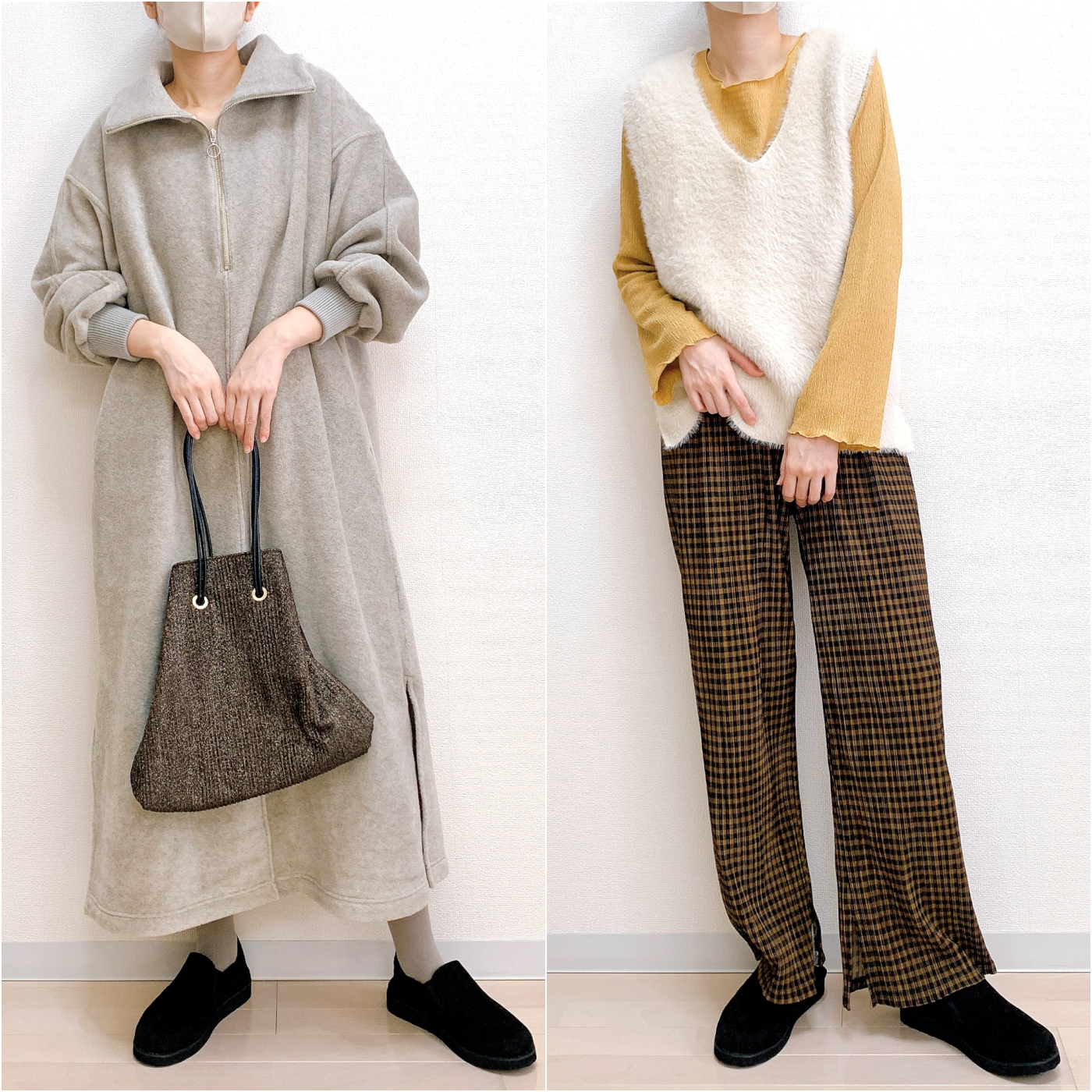 GLOBAL WORK(グローバルワーク)のおすすめのシューズ「フワモコ撥水軽量スリッポン/975780」