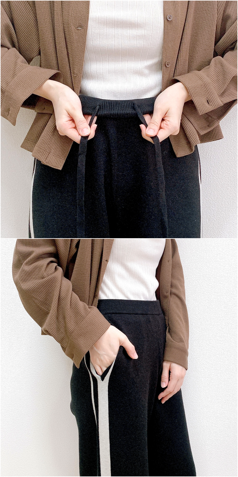 niko and…(ニコアンド)のおすすめのレディースアイテム「なめらかソフトニットパンツ」