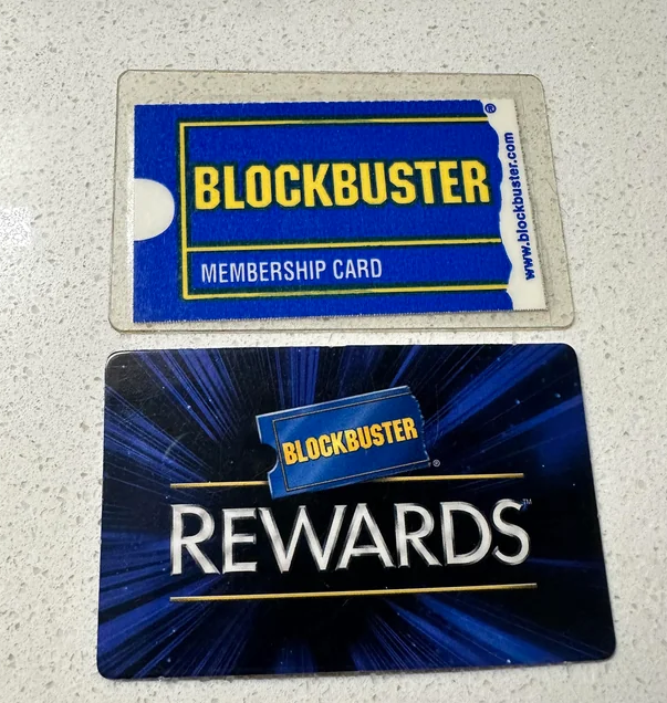 Blockbuster membership cards