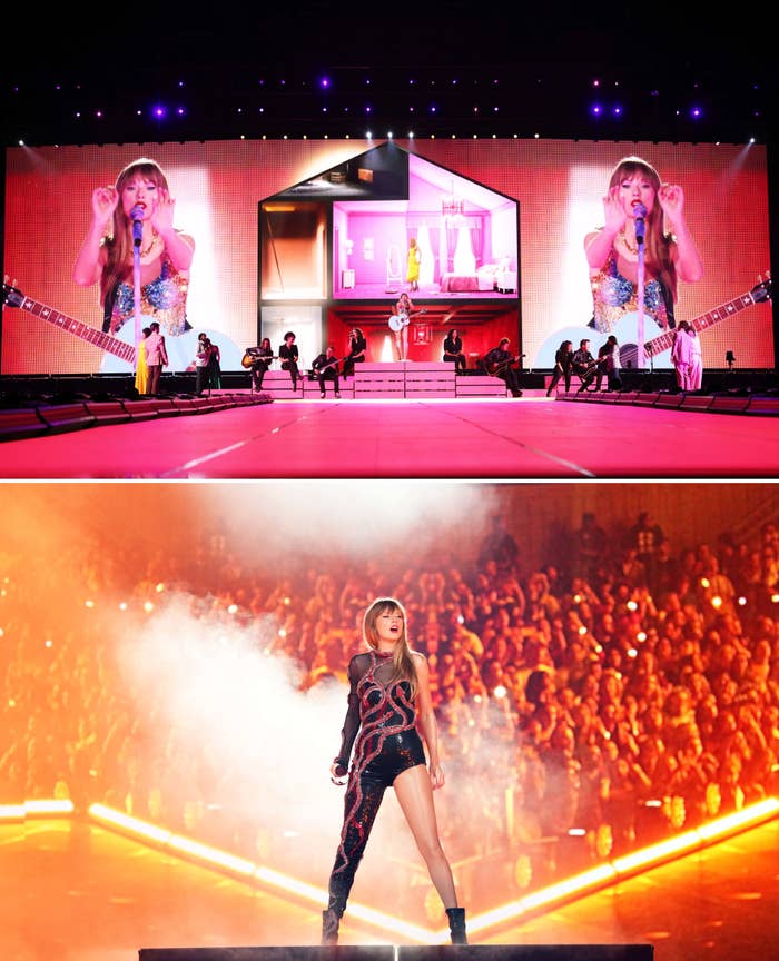 Taylor onstage