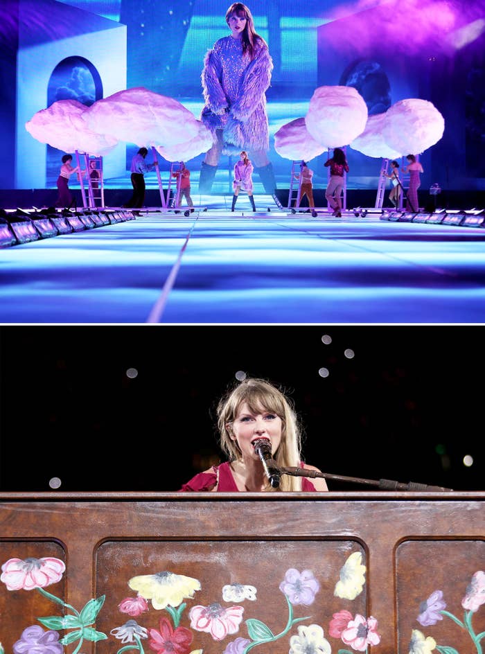 Taylor onstage