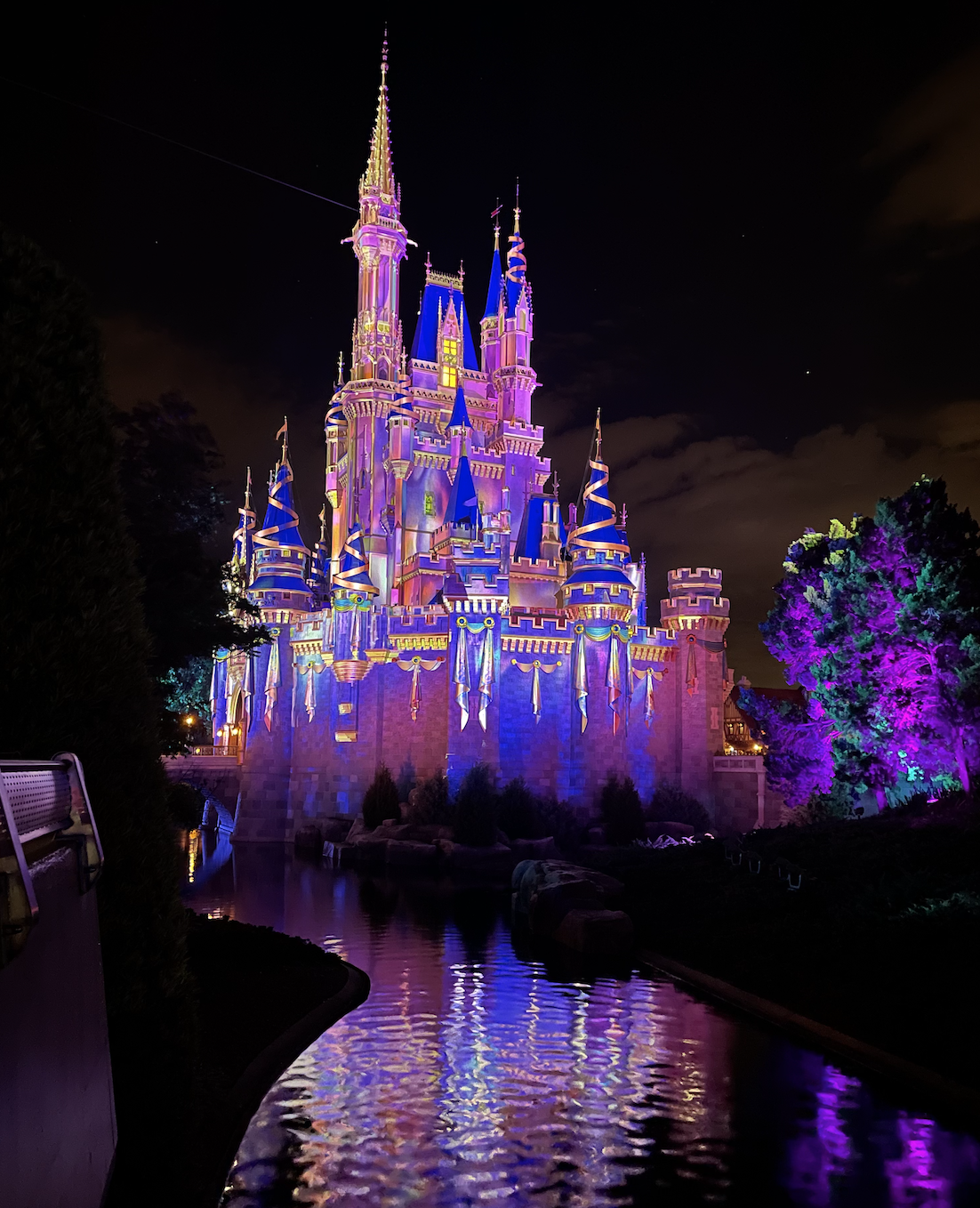 Disney at night