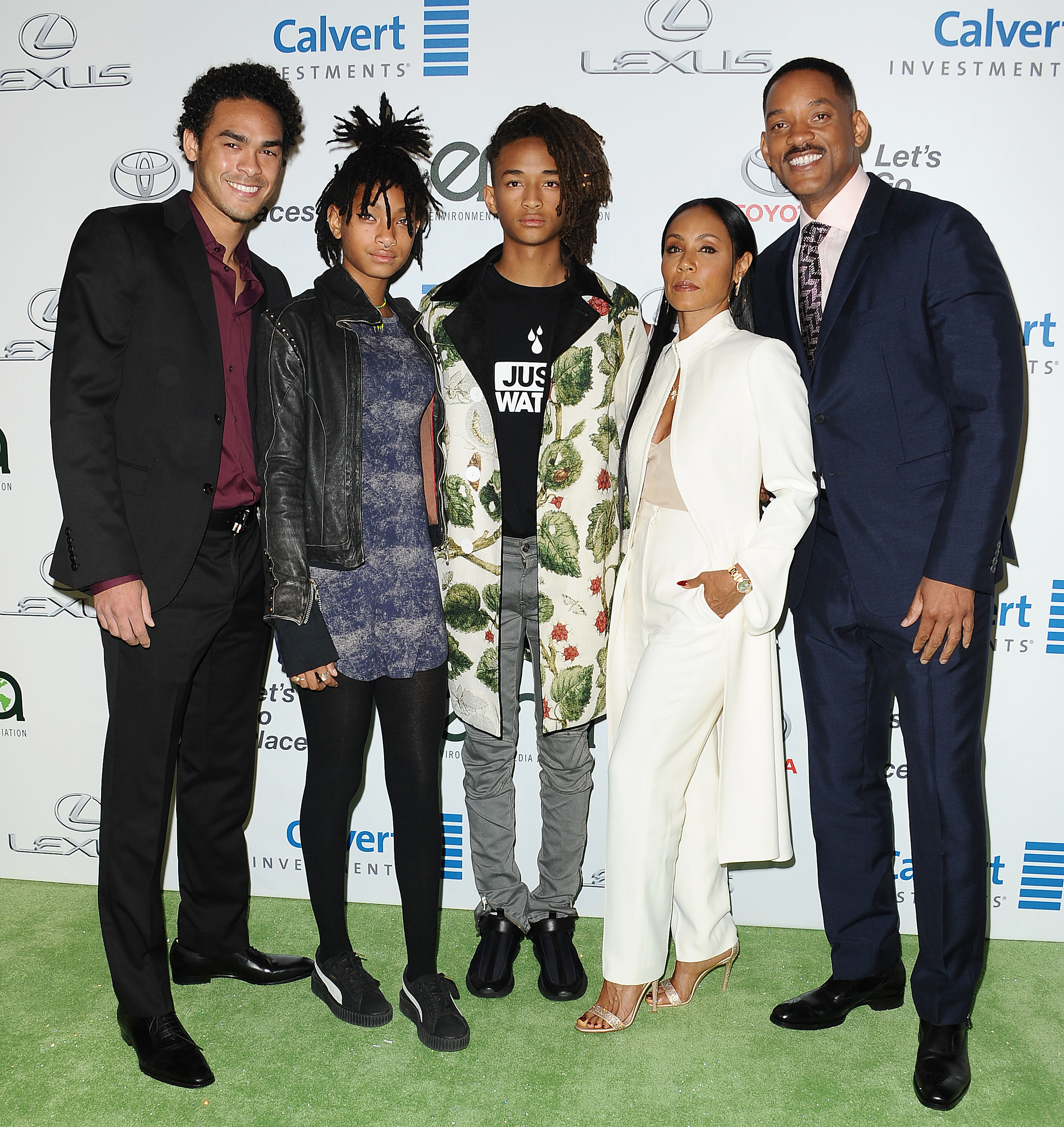 Will, Jada, and their children