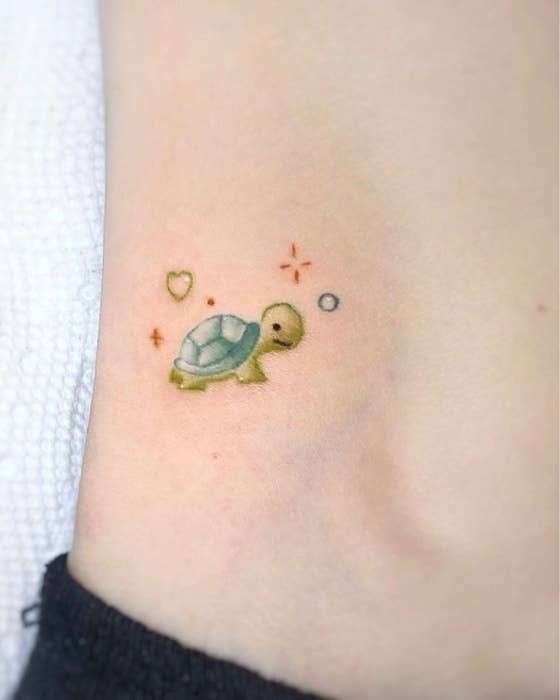 green turtle tattoo