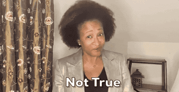 Wanda Sykes saying, "not true"