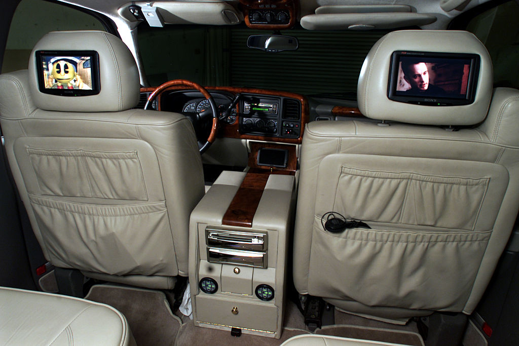 Screens in a car