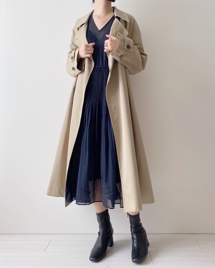 ユニクロのオススメのワンピース「シフォンプリーツワンピース」