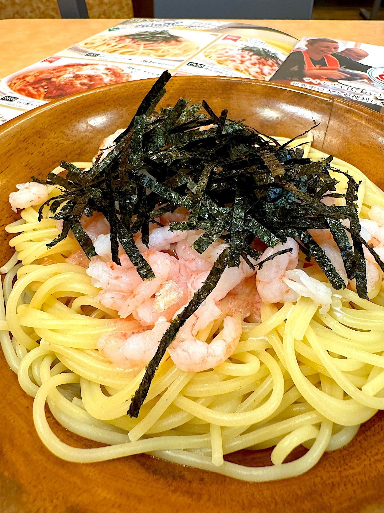 サイゼリヤのオススメのメニュー「小エビのタラコソース」