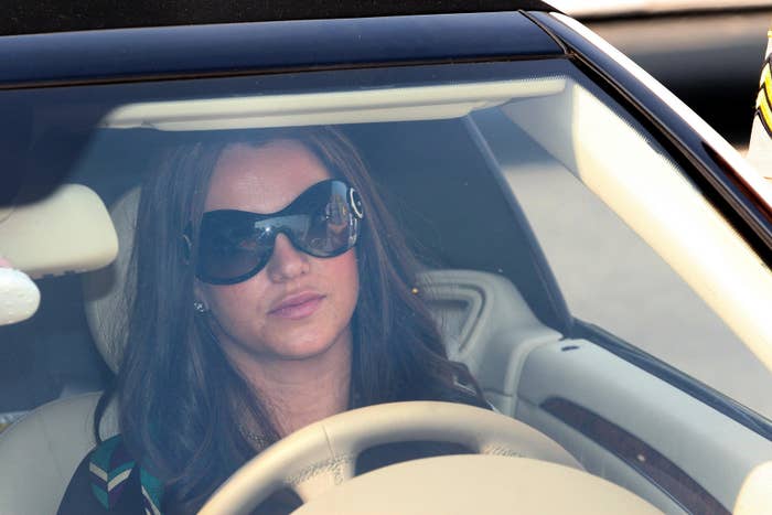 Britney driving