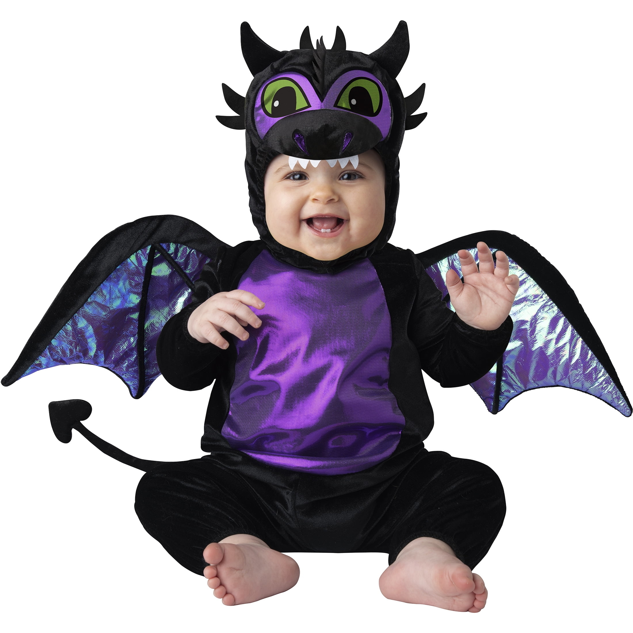 an infant dressed as a dragon