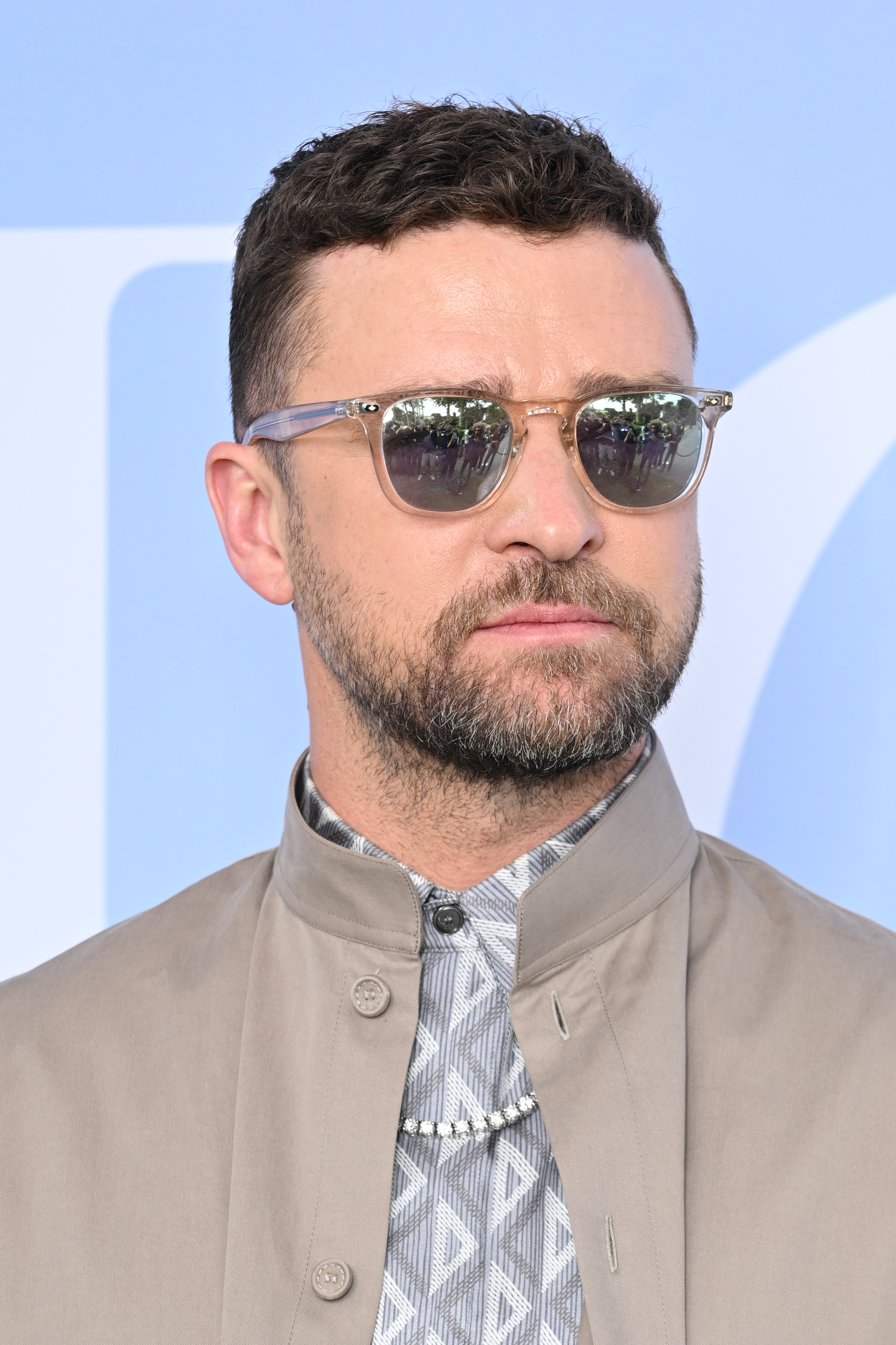 Closeup of Justin Timberlake in sunglasses