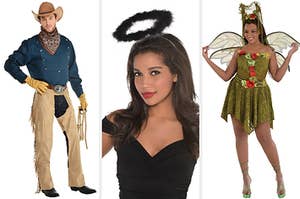 split frame of party city halloween costumes