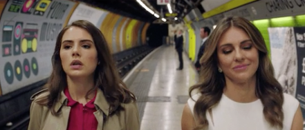 Two women in the Underground