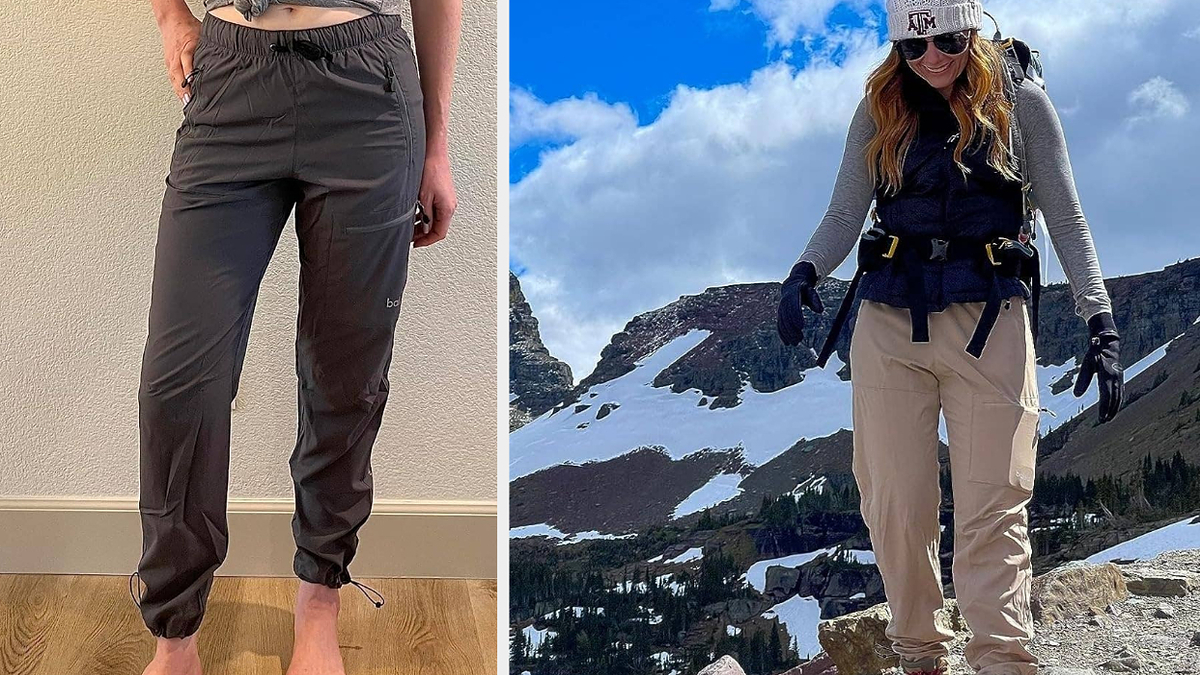 BALEAF Women's Hiking Pants Cargo Pants Quick Dry Water Resistant Loose  Straight Leg Travel Work Pants