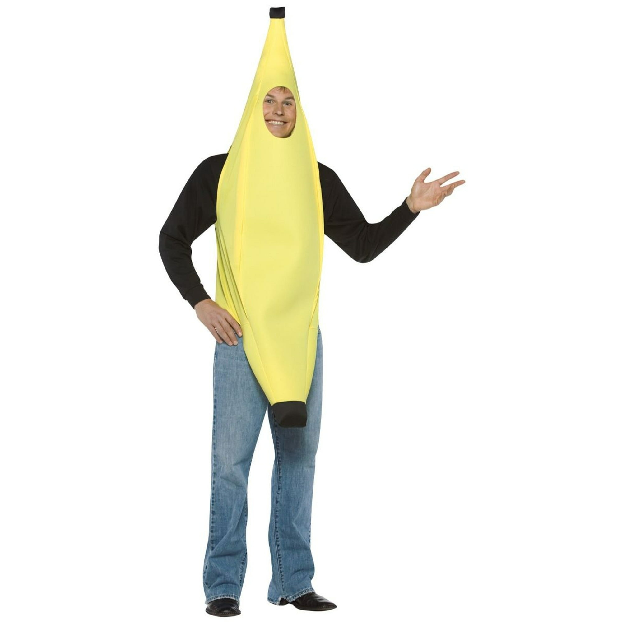 banana costume on model