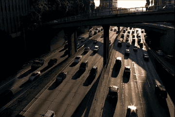 A GIF of LA traffic on the highway