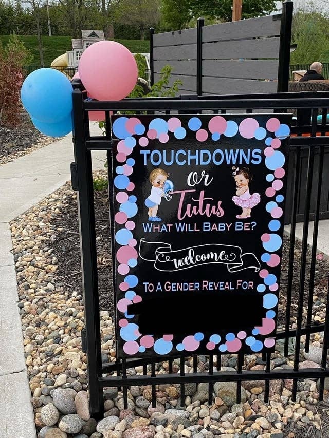 sign reading touchdowns or tutus