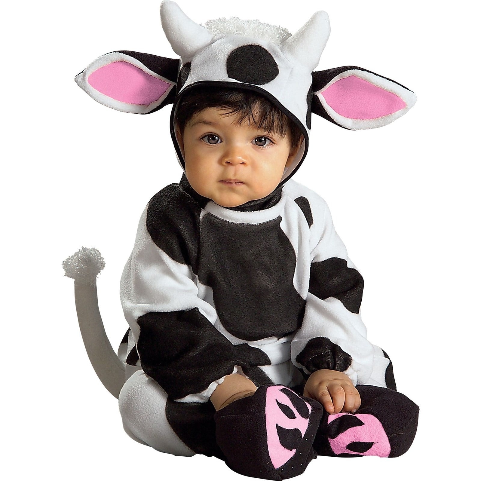 cow costume on toddler model
