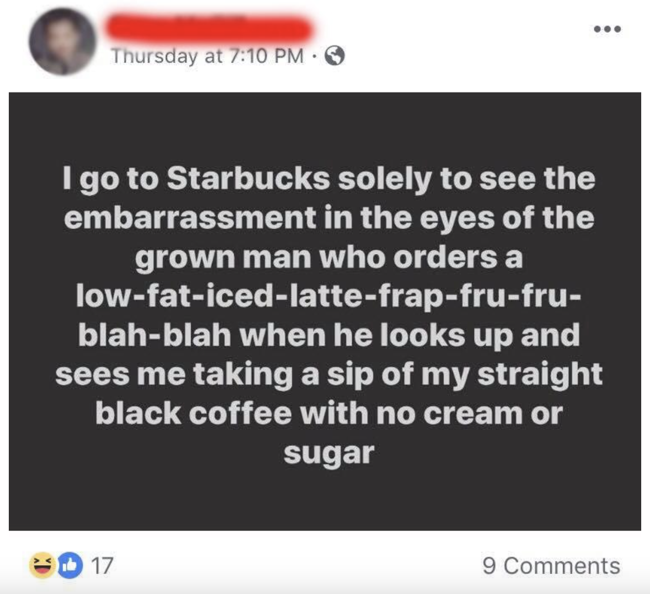message on social media