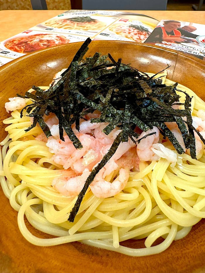 サイゼリヤのオススメのメニュー「小エビのタラコソース」