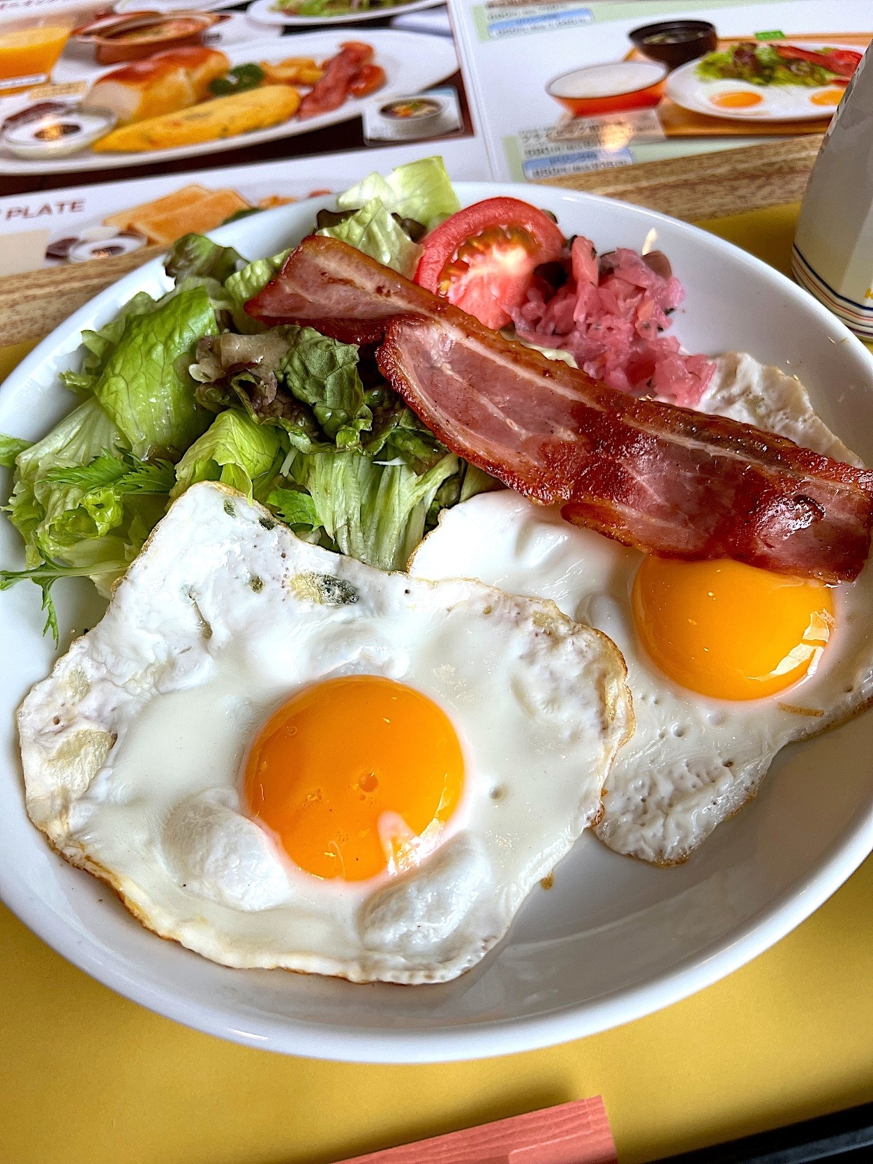 ロイヤルホストのオススメのメニュー「フライエッグ和定食」